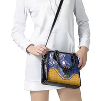 Magnificent Frigatebird Nauru Shoulder Handbag Pandanus Weaving Polynesian Pattern LT14 - Polynesian Pride