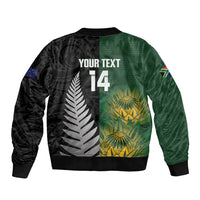 New Zealand and South Africa Rugby Custom Bomber Jacket Ultimate Rivalry All Black Springboks