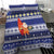Nauru Christmas Bedding Set Cute Santa Coat Of Arms Merry Xmas - Polynesian Pride