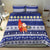 Nauru Christmas Bedding Set Cute Santa Coat Of Arms Merry Xmas - Polynesian Pride