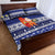 Nauru Christmas Quilt Bed Set Cute Santa Coat Of Arms Merry Xmas - Polynesian Pride