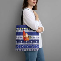 Nauru Christmas Tote Bag Cute Santa Coat Of Arms Merry Xmas - Polynesian Pride