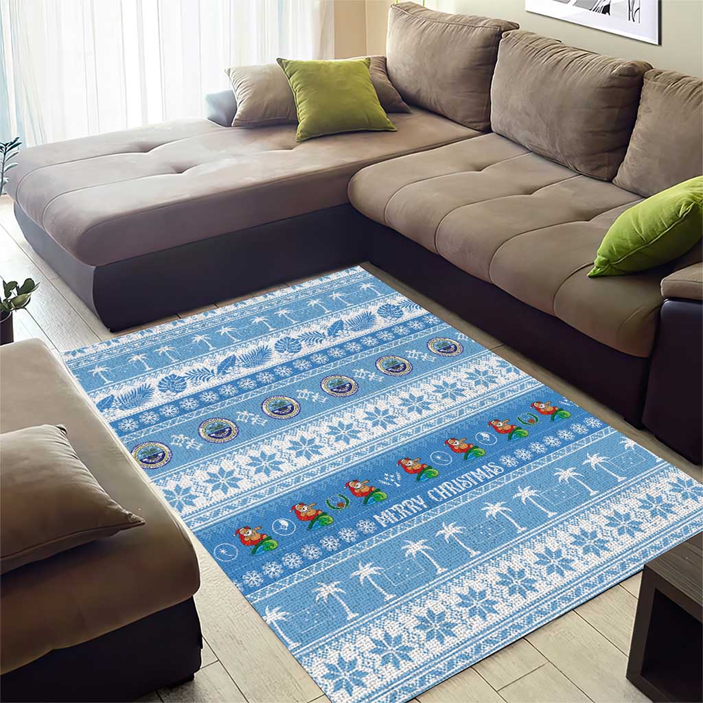 FSM Christmas Area Rug Merry Xmas Federated States of Micronesia - Polynesian Pride