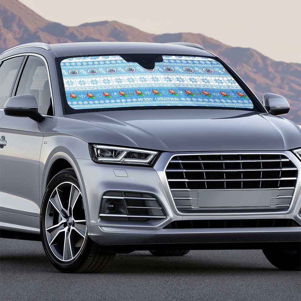 FSM Christmas Auto Sun Shade Merry Xmas Federated States of Micronesia - Polynesian Pride