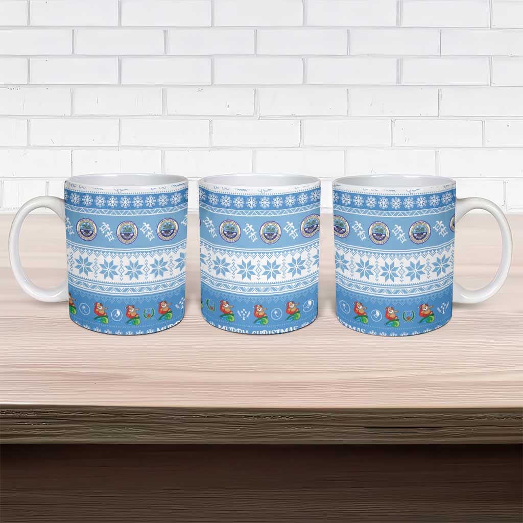 FSM Christmas Ceramic Mug Merry Xmas Federated States of Micronesia - Polynesian Pride