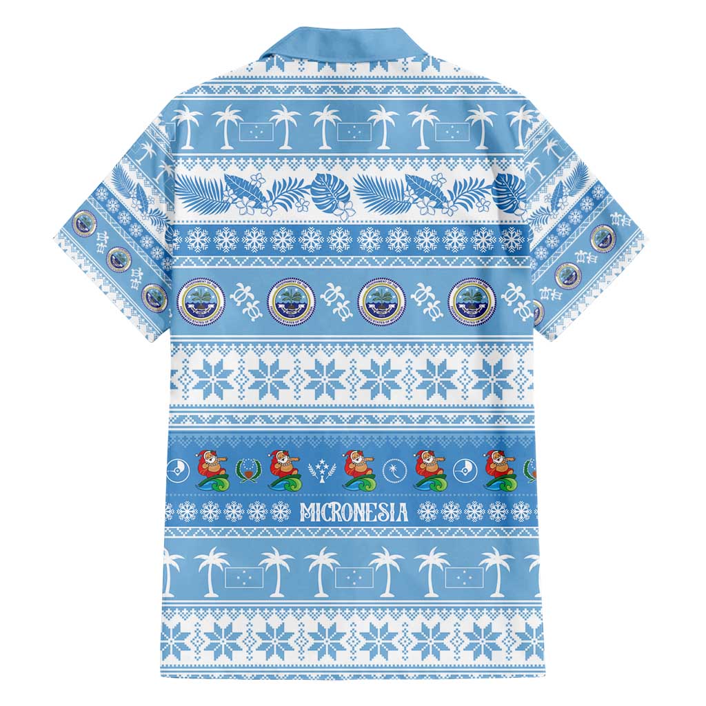 FSM Christmas Family Matching Off Shoulder Maxi Dress and Hawaiian Shirt Merry Xmas Federated States of Micronesia - Polynesian Pride