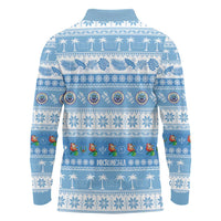 FSM Christmas Long Sleeve Polo Shirt Merry Xmas Federated States of Micronesia LT14 - Polynesian Pride