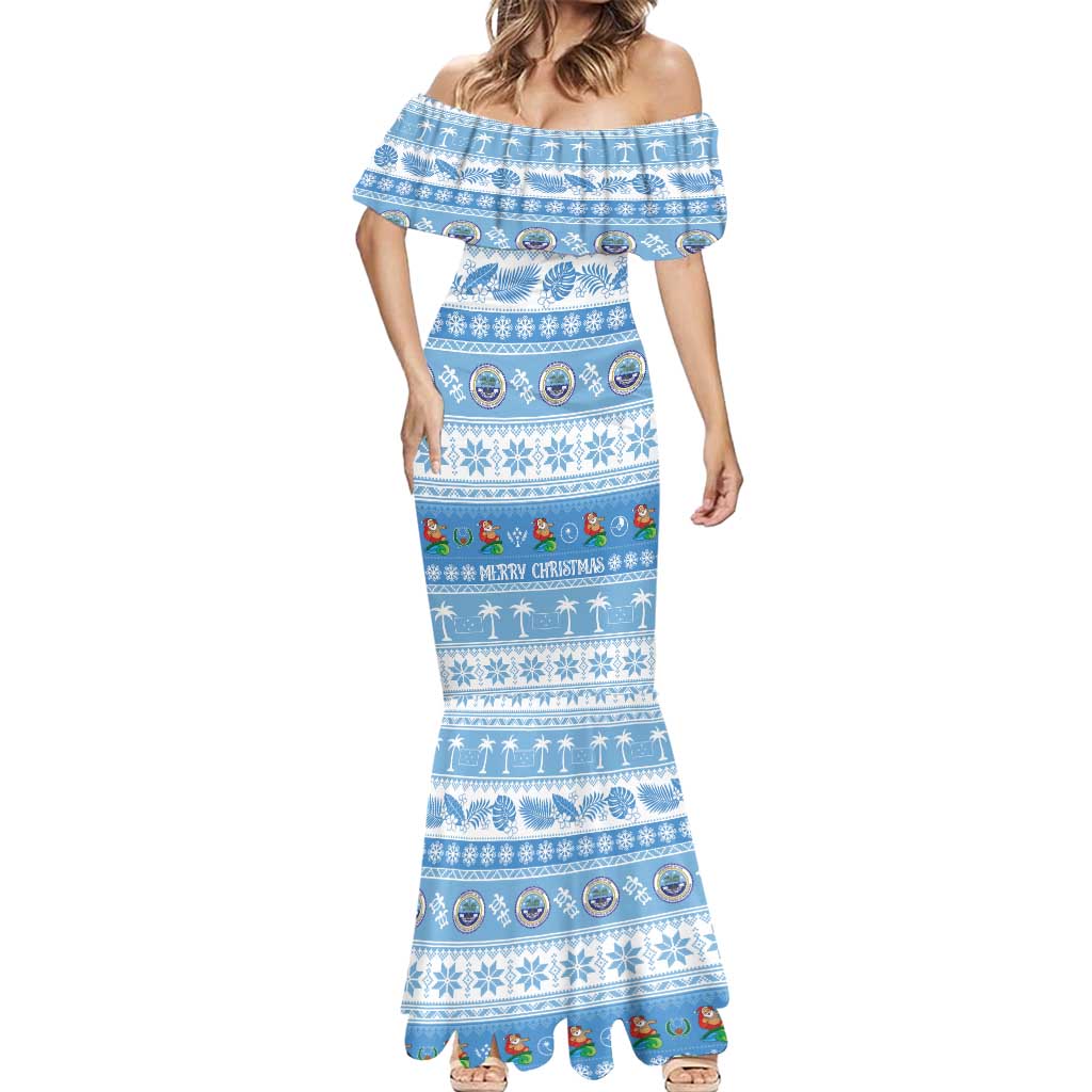 FSM Christmas Mermaid Dress Merry Xmas Federated States of Micronesia - Polynesian Pride