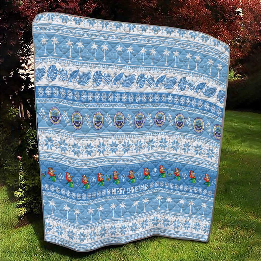 FSM Christmas Quilt Merry Xmas Federated States of Micronesia LT14 - Polynesian Pride
