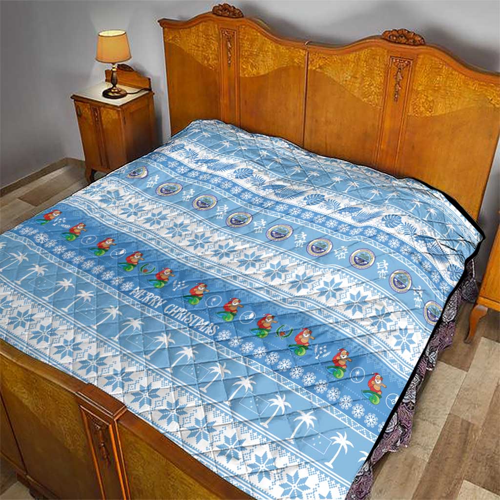 FSM Christmas Quilt Merry Xmas Federated States of Micronesia LT14 - Polynesian Pride