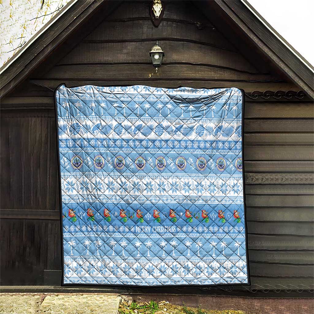 FSM Christmas Quilt Merry Xmas Federated States of Micronesia LT14 - Polynesian Pride