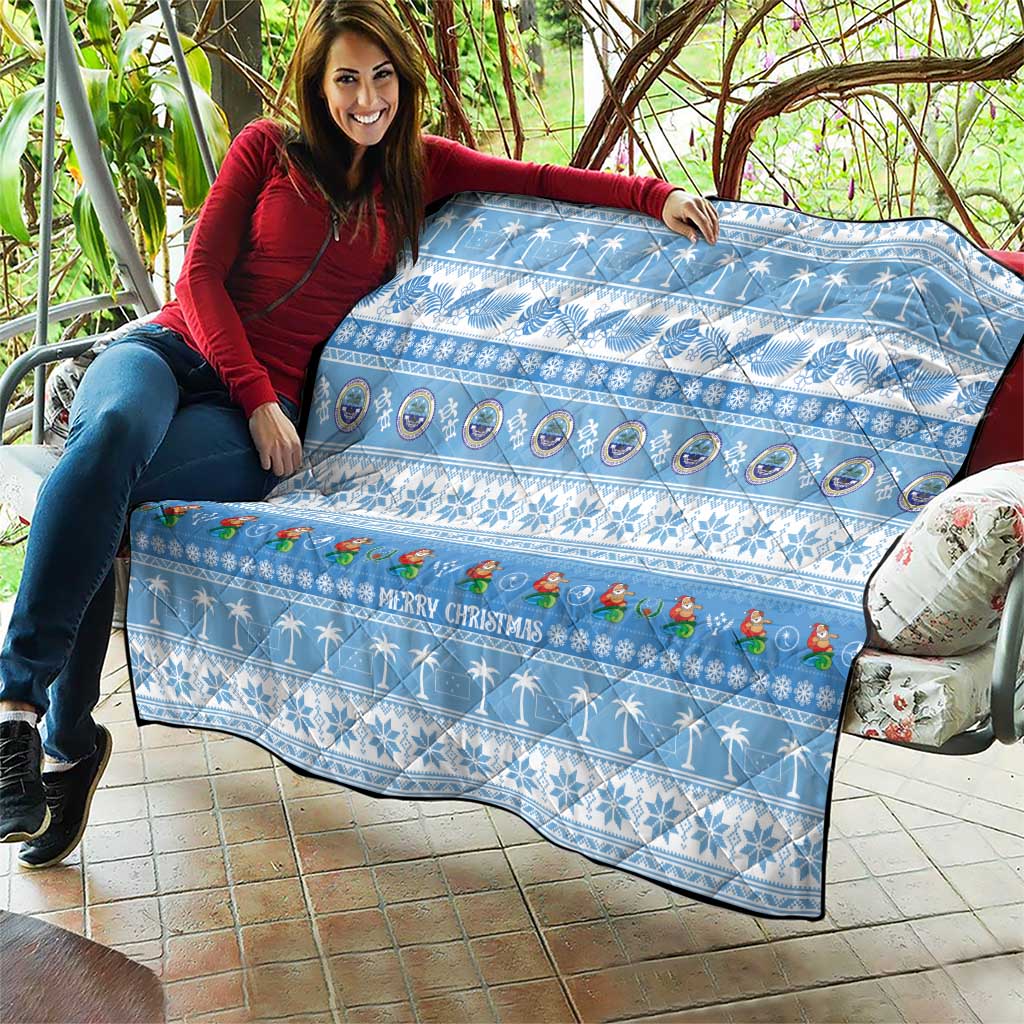 FSM Christmas Quilt Merry Xmas Federated States of Micronesia LT14 - Polynesian Pride