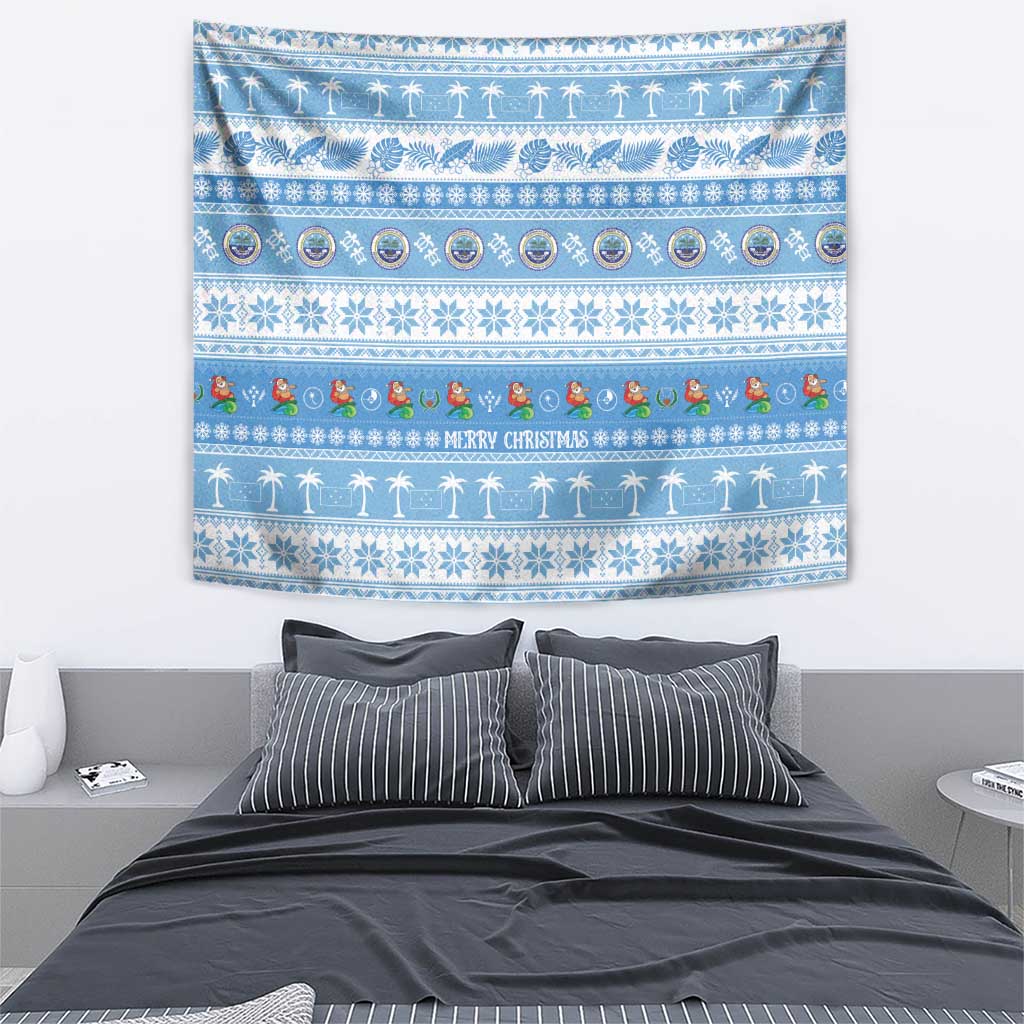 FSM Christmas Tapestry Merry Xmas Federated States of Micronesia LT14 - Polynesian Pride