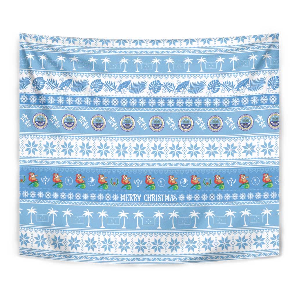 FSM Christmas Tapestry Merry Xmas Federated States of Micronesia LT14 - Polynesian Pride