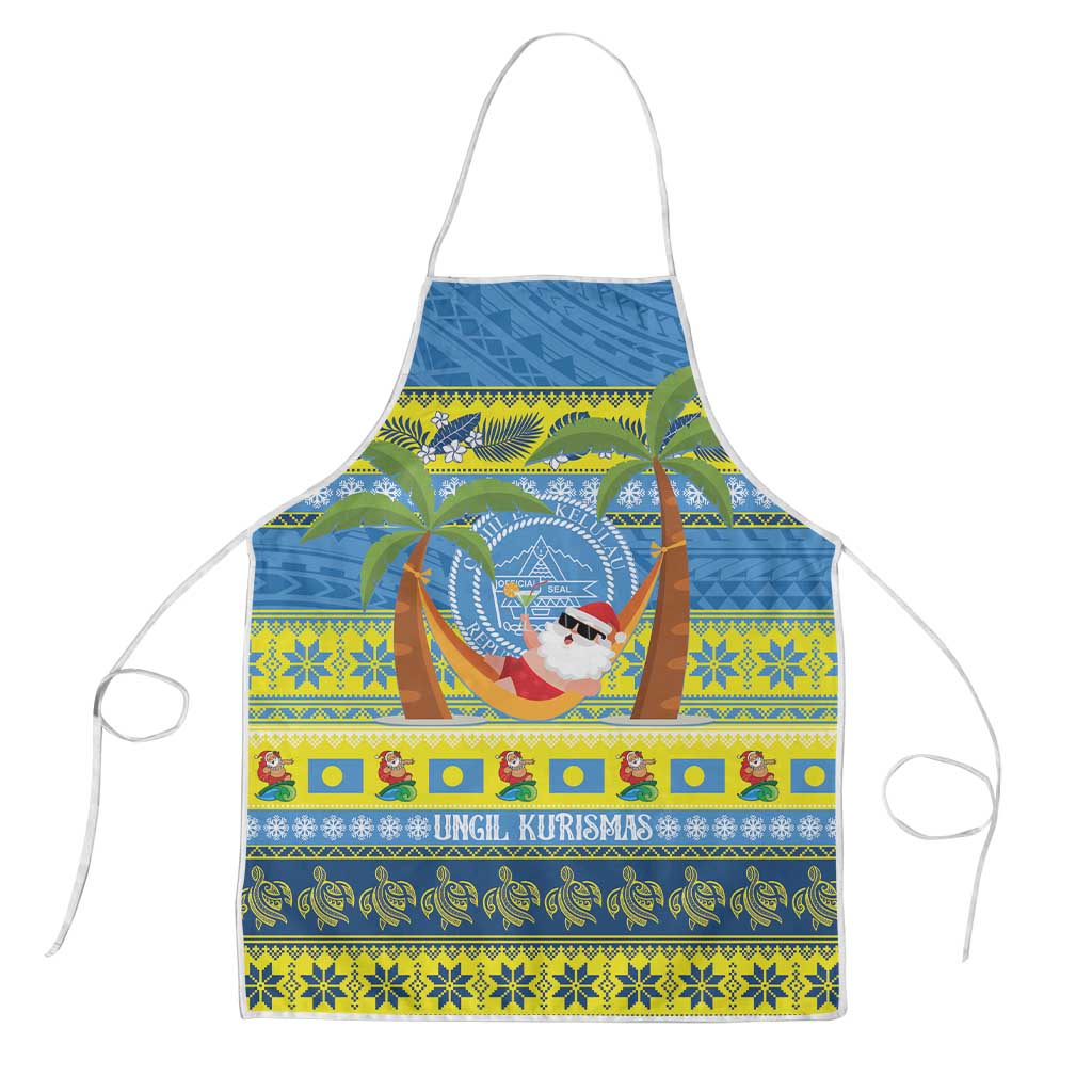 Palau Christmas Apron Chilling Santa Ungil Kurismas - Polynesian Pride