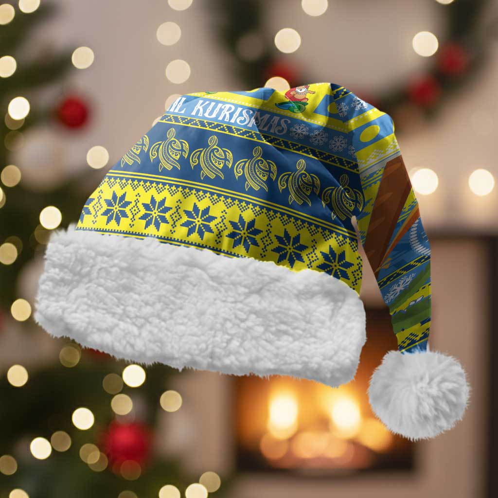 Palau Christmas Santa Hat Chilling Santa Ungil Kurismas - Polynesian Pride