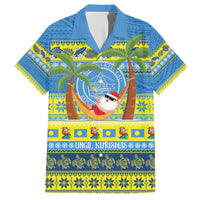 Palau Christmas Family Matching Summer Maxi Dress and Hawaiian Shirt Chilling Santa Ungil Kurismas - Polynesian Pride