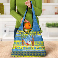 Palau Christmas Grocery Bag Chilling Santa Ungil Kurismas - Polynesian Pride