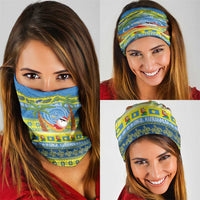 Palau Christmas Neck Gaiter Chilling Santa Ungil Kurismas LT14 - Polynesian Pride