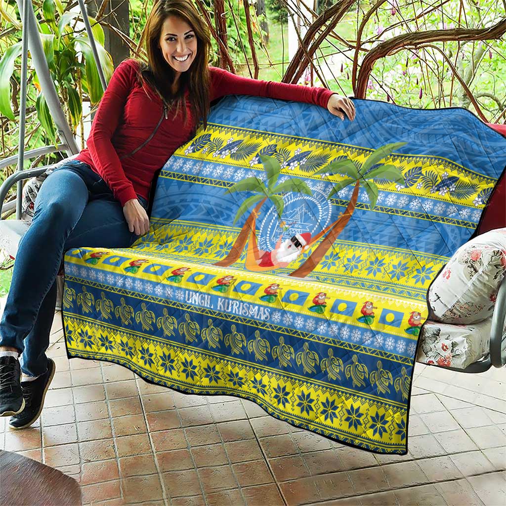 Palau Christmas Quilt Chilling Santa Ungil Kurismas LT14 - Polynesian Pride