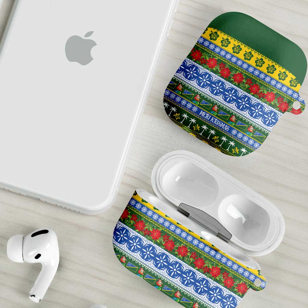 Solomon Islands Christmas AirPods Case The Solomons Melanesian Meri Krismas - Polynesian Pride