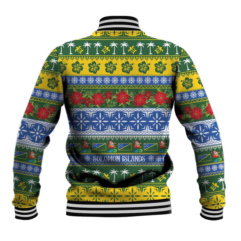 Solomon Islands Christmas Baseball Jacket The Solomons Melanesian Meri Krismas LT14 - Polynesian Pride