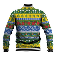 Solomon Islands Christmas Baseball Jacket The Solomons Melanesian Meri Krismas LT14 - Polynesian Pride
