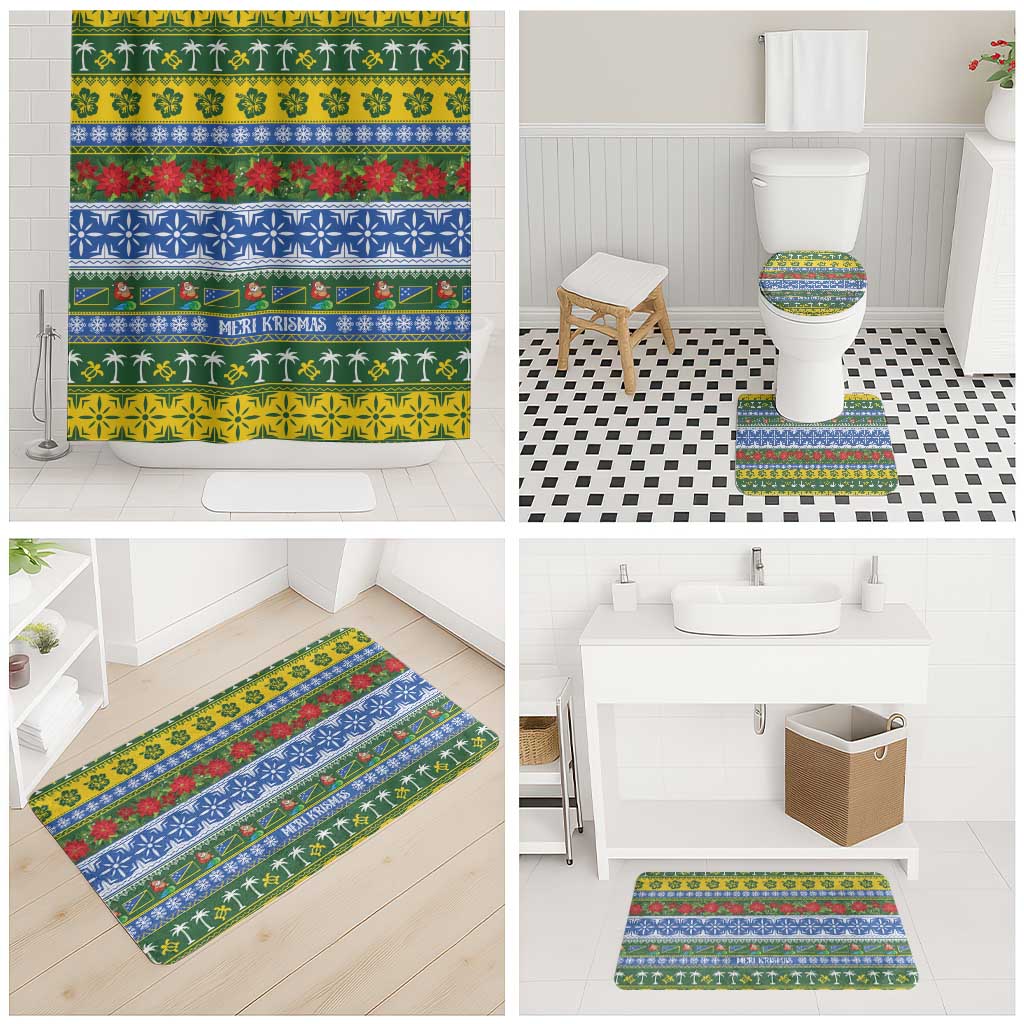 Solomon Islands Christmas Bathroom Set The Solomons Melanesian Meri Krismas - Polynesian Pride