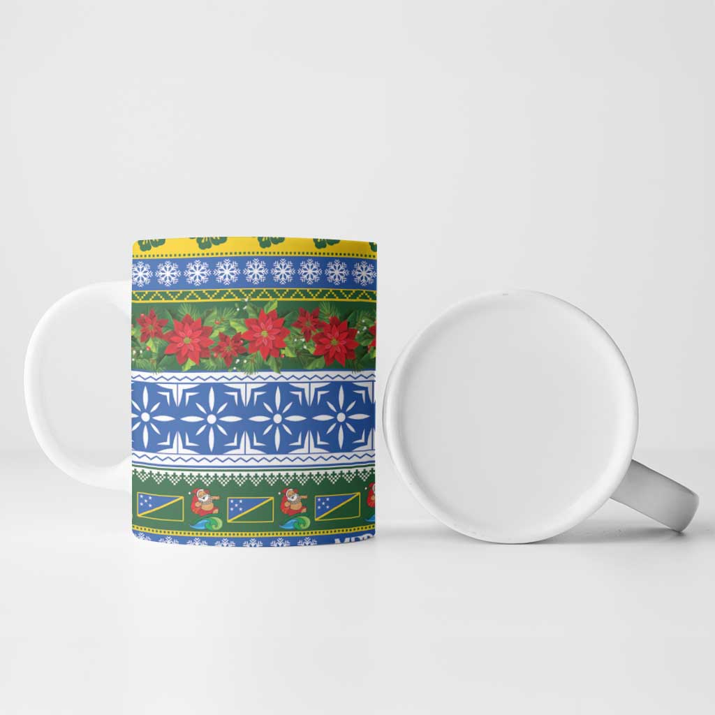 Solomon Islands Christmas Ceramic Mug The Solomons Melanesian Meri Krismas - Polynesian Pride