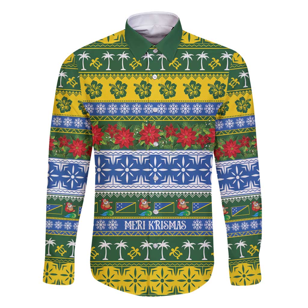 Solomon Islands Christmas Family Matching Tank Maxi Dress and Hawaiian Shirt The Solomons Melanesian Meri Krismas - Polynesian Pride