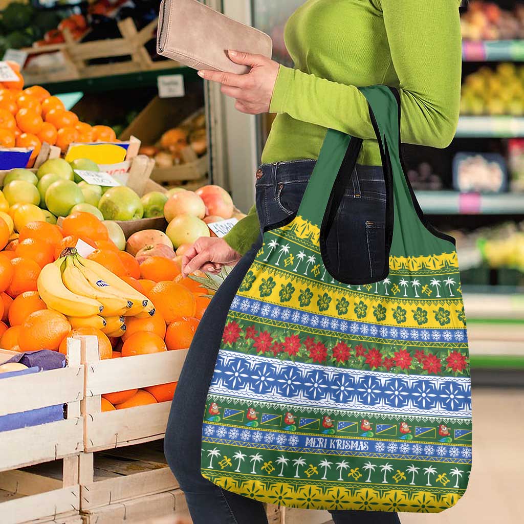 Solomon Islands Christmas Grocery Bag The Solomons Melanesian Meri Krismas - Polynesian Pride