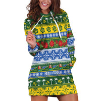 Solomon Islands Christmas Hoodie Dress The Solomons Melanesian Meri Krismas - Polynesian Pride