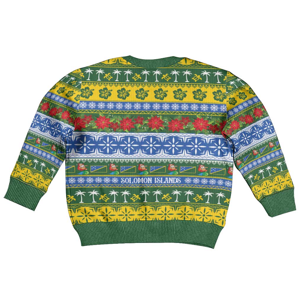 Solomon Islands Christmas Kid Ugly Christmas Sweater The Solomons Melanesian Meri Krismas - Polynesian Pride