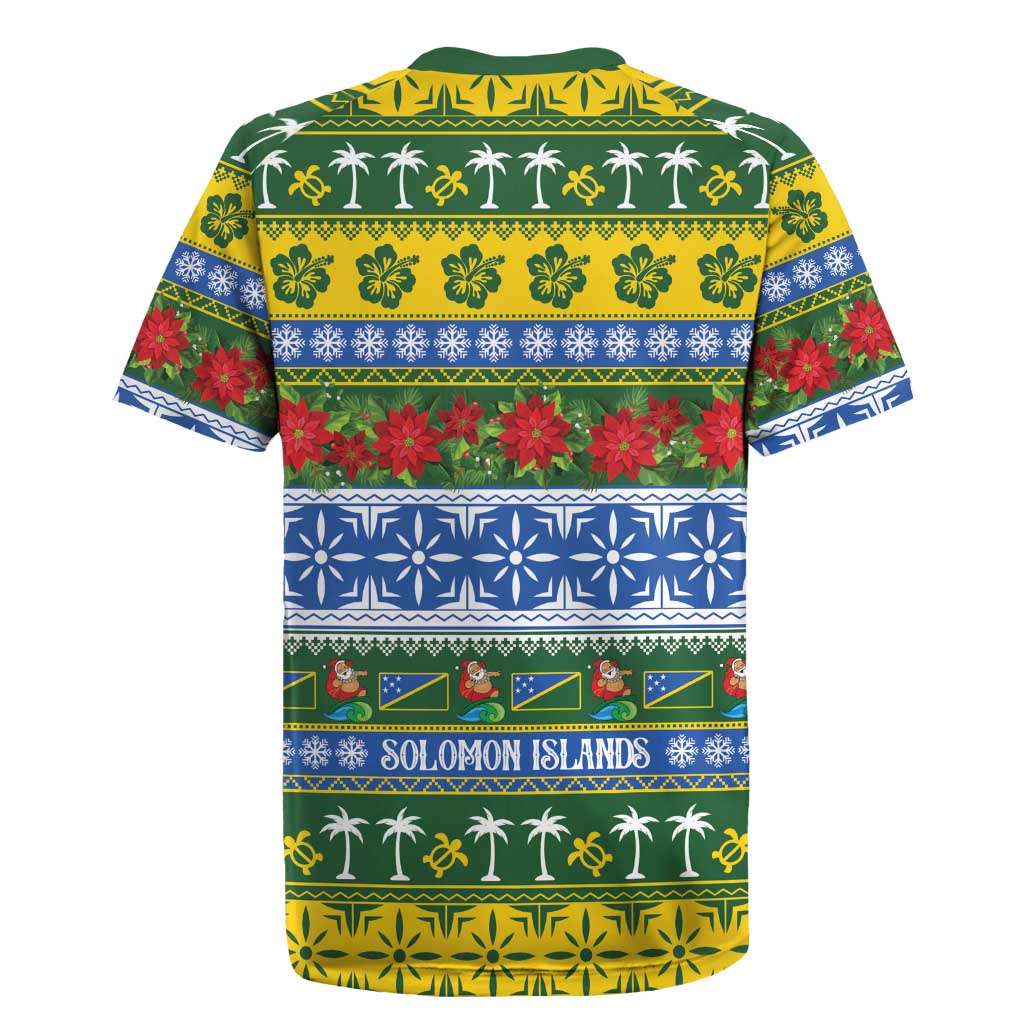 Solomon Islands Christmas Rugby Jersey The Solomons Melanesian Meri Krismas - Polynesian Pride