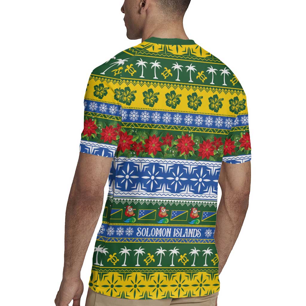 Solomon Islands Christmas Rugby Jersey The Solomons Melanesian Meri Krismas - Polynesian Pride