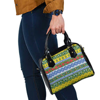 Solomon Islands Christmas Shoulder Handbag The Solomons Melanesian Meri Krismas - Polynesian Pride