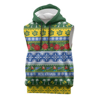 Solomon Islands Christmas Sleeveless Hoodie The Solomons Melanesian Meri Krismas - Polynesian Pride