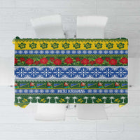 Solomon Islands Christmas Tablecloth The Solomons Melanesian Meri Krismas LT14 Green - Polynesian Pride