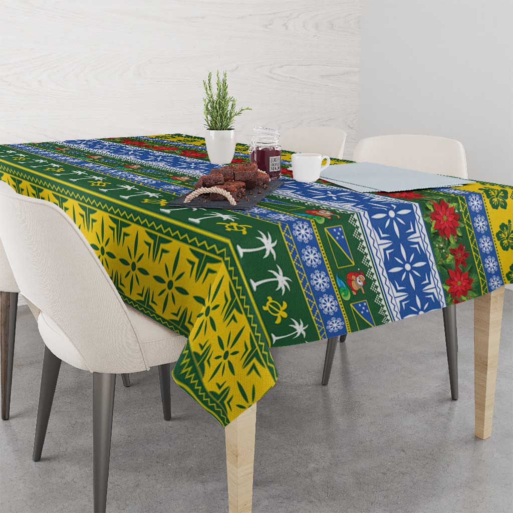 Solomon Islands Christmas Tablecloth The Solomons Melanesian Meri Krismas LT14 - Polynesian Pride