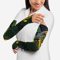 Solomon Islands Arm Sleeves 677 Proud Crocodile Melanesian Pattern - Polynesian Pride