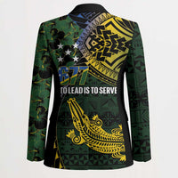 Solomon Islands Blazer 677 Proud Crocodile Melanesian Pattern LT14 - Polynesian Pride