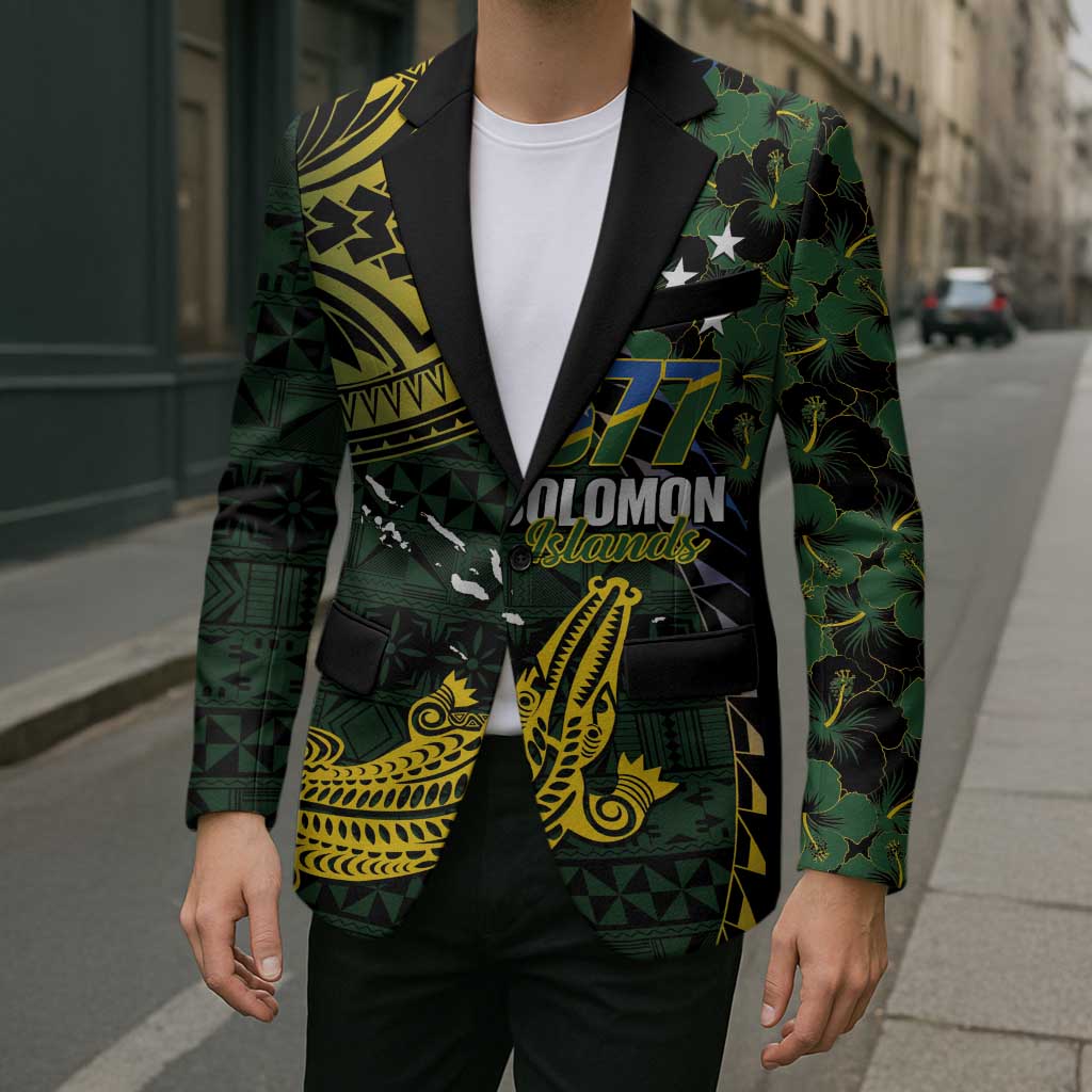 Solomon Islands Blazer 677 Proud Crocodile Melanesian Pattern LT14 - Polynesian Pride