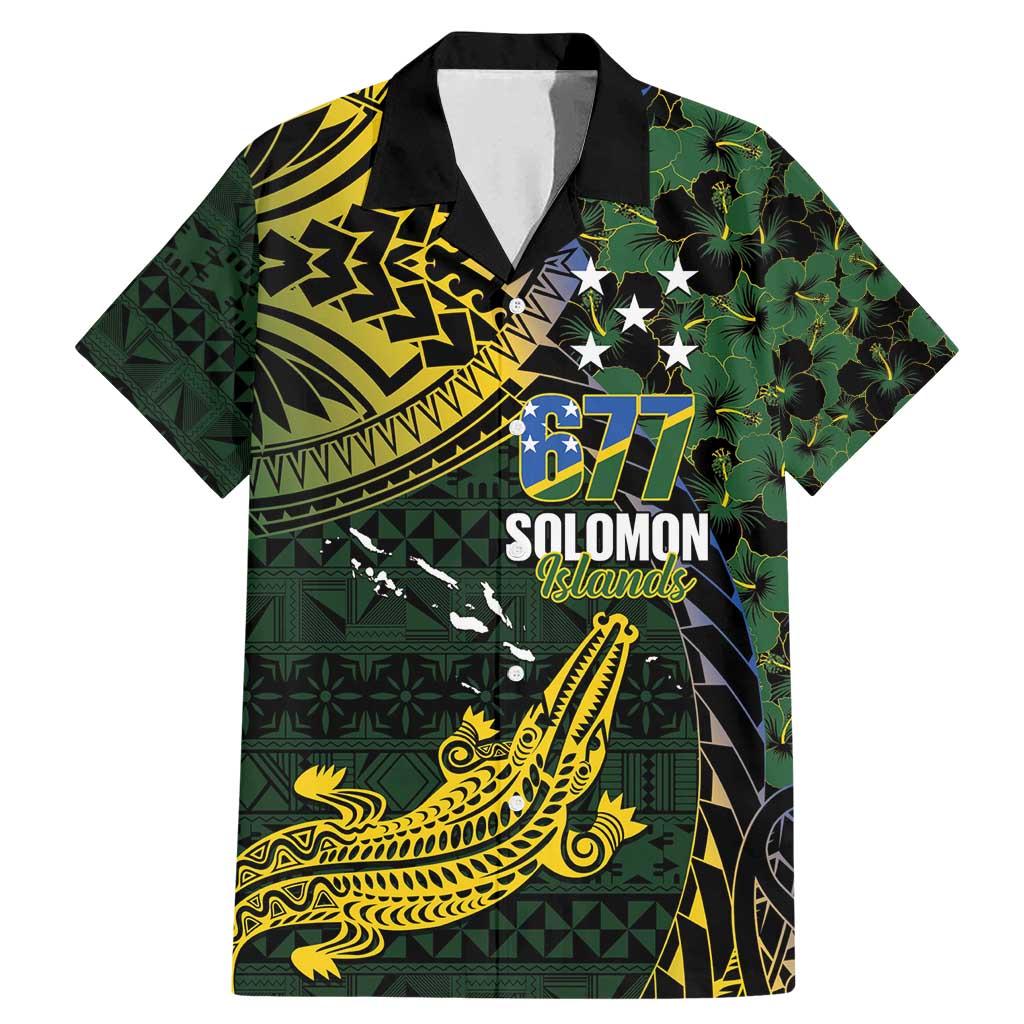 Solomon Islands Family Matching Mermaid Dress and Hawaiian Shirt 677 Proud Crocodile Melanesian Pattern - Polynesian Pride