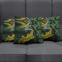 Solomon Islands Pillow Cover 677 Proud Crocodile Melanesian Pattern LT14 - Polynesian Pride