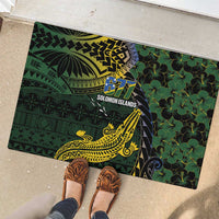 Solomon Islands Rubber Doormat 677 Proud Crocodile Melanesian Pattern LT14 - Polynesian Pride