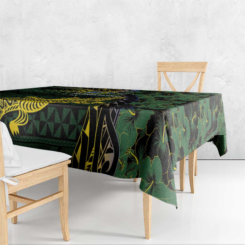 Solomon Islands Tablecloth 677 Proud Crocodile Melanesian Pattern LT14 - Polynesian Pride