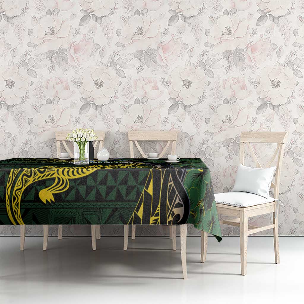 Solomon Islands Tablecloth 677 Proud Crocodile Melanesian Pattern LT14 - Polynesian Pride