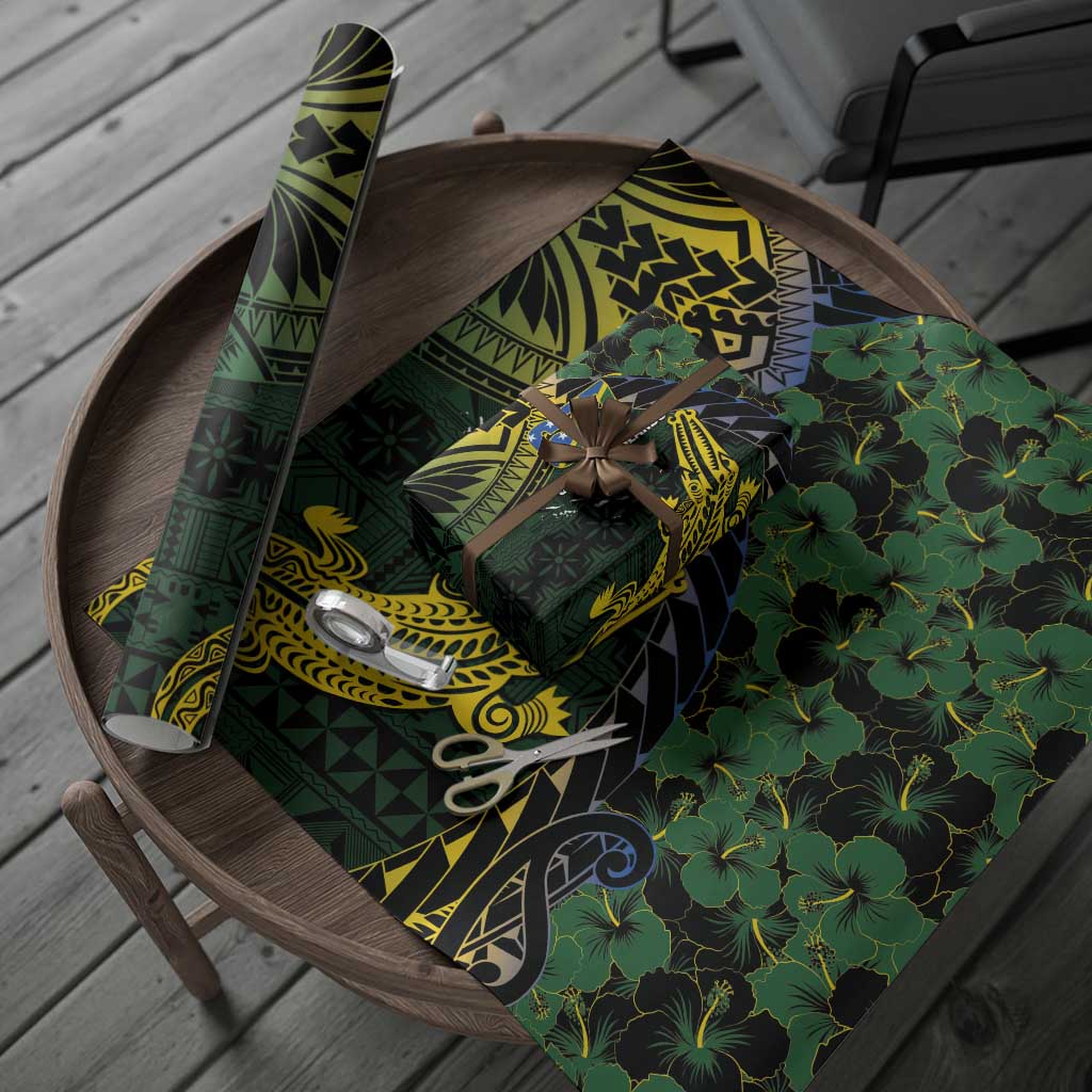 Solomon Islands Wrapping Paper 677 Proud Crocodile Melanesian Pattern LT14 - Polynesian Pride