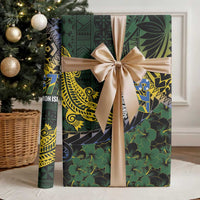 Solomon Islands Wrapping Paper 677 Proud Crocodile Melanesian Pattern LT14 - Polynesian Pride