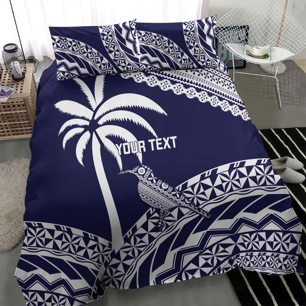 Nadi Fiji 2026 Rugby Custom Bedding Set Kikau Fijian Tapa Pattern LT14 - Polynesian Pride